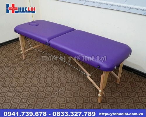 Giường massage trị liệu gấp gọn chân gỗ HL3