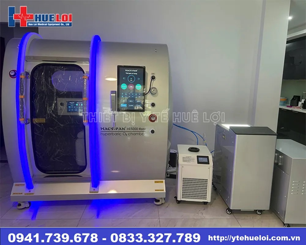 buồng oxy cao áp đơn đạt áp suất 1.8 ATA