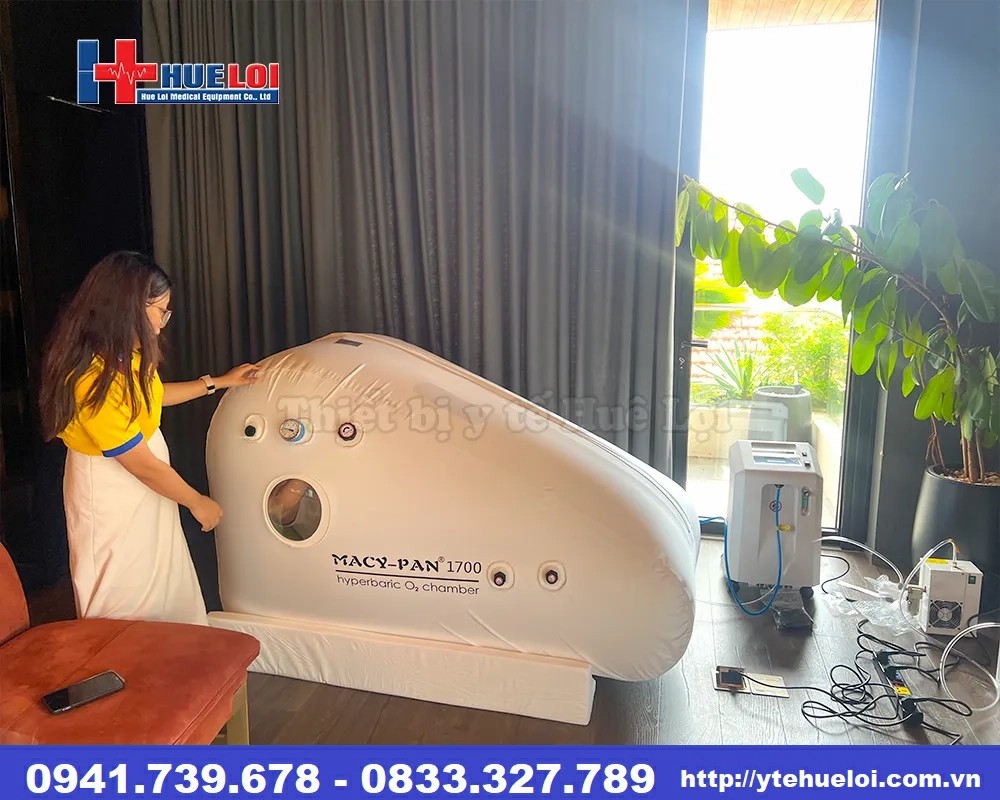 bàn giao buồng oxy cho khách hàng