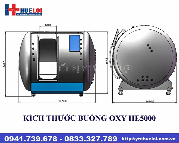 Buồng oxy tăng áp vỏ cứng nhiều người ngồi