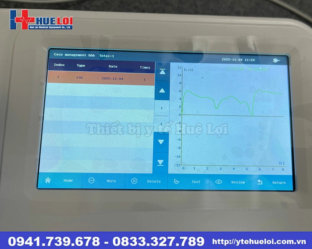 máy đo chức năng hô hấp để bàn