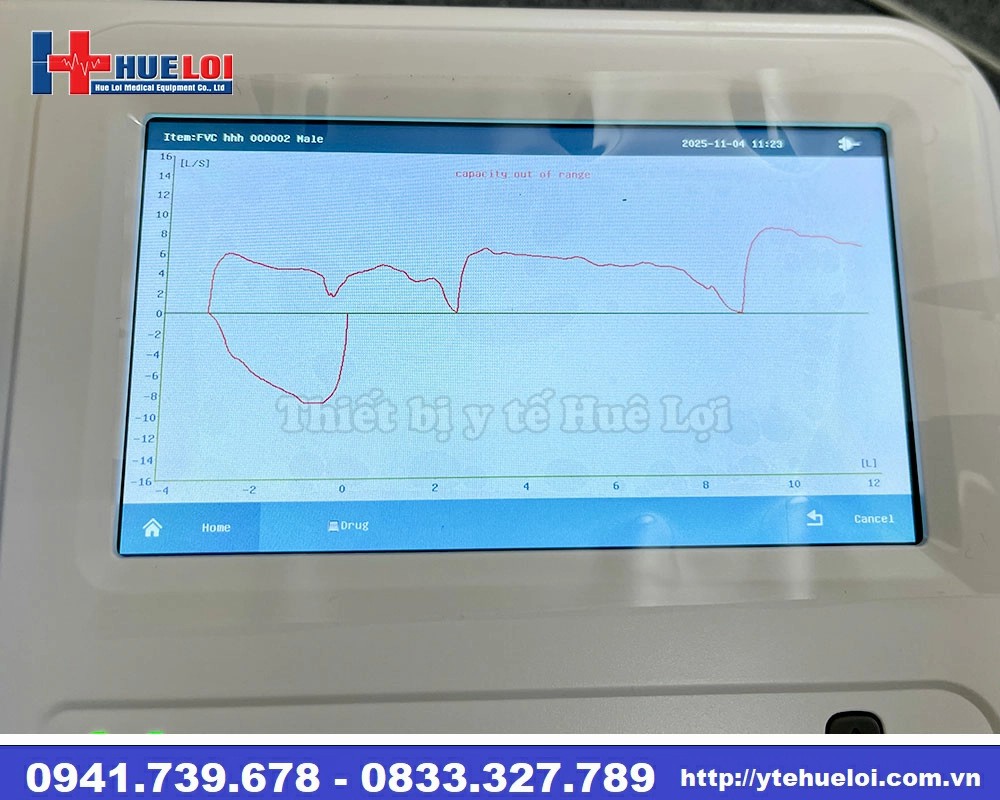 máy đo chức năng hô hấp để bàn CONTEC SP100