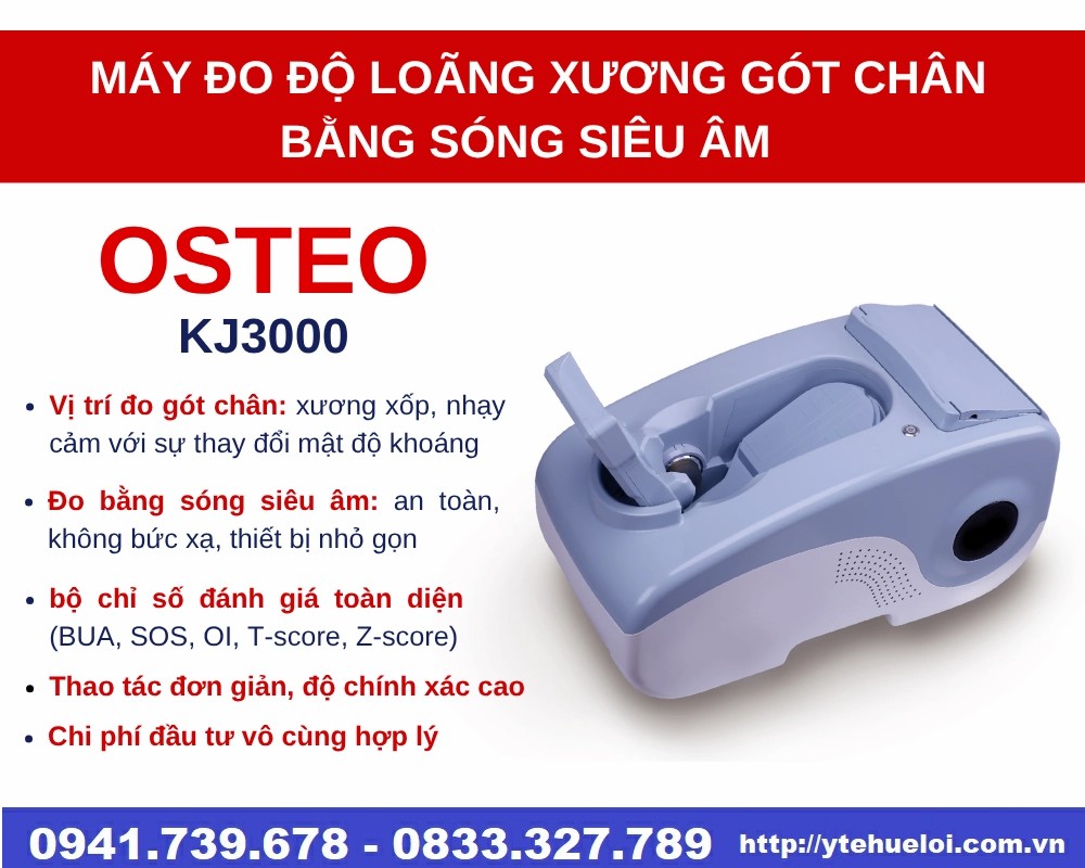 Máy đo mật độ xương gót chân bằng sóng siêu âm OSTEOKJ3000
