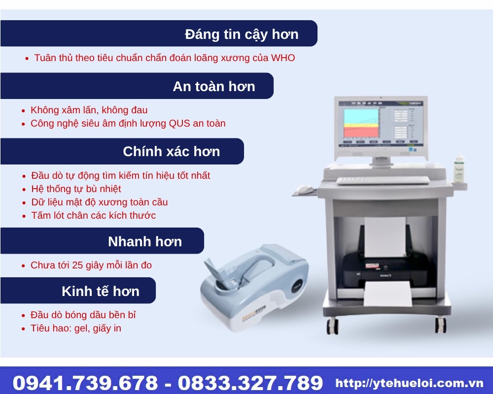 Máy đo mật độ xương gót chân