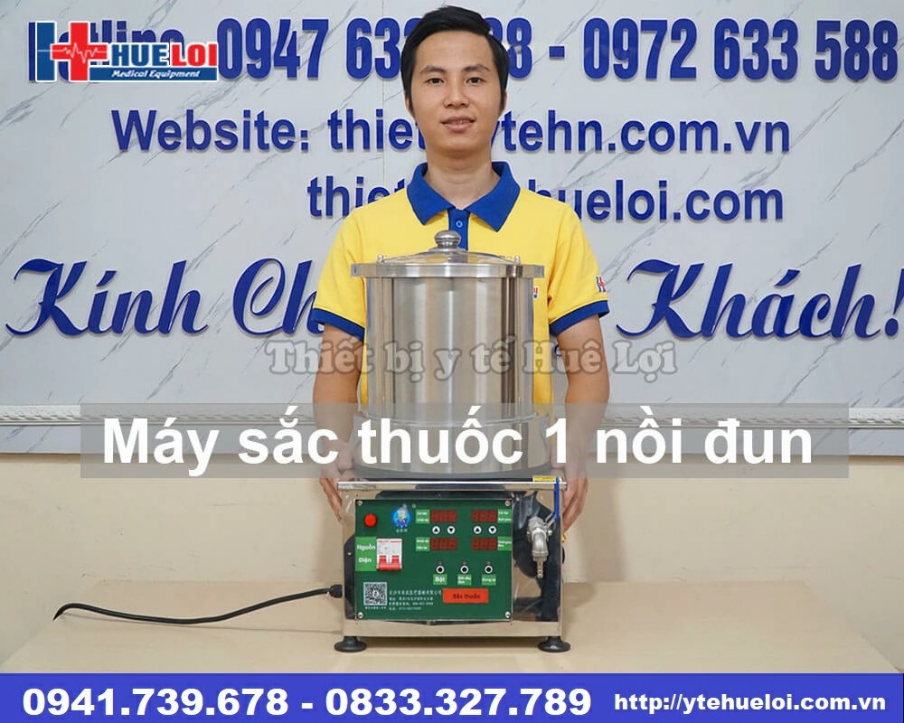 Máy sắc thuốc tự động mini loại 1 nồi đun