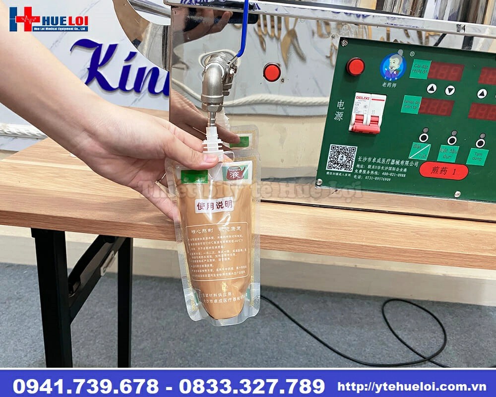 Máy sắc thuốc mini loại 2 nồi đun