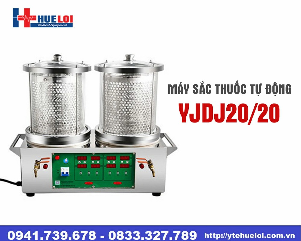 Máy sắc thuốc mini loại 2 nồi đun