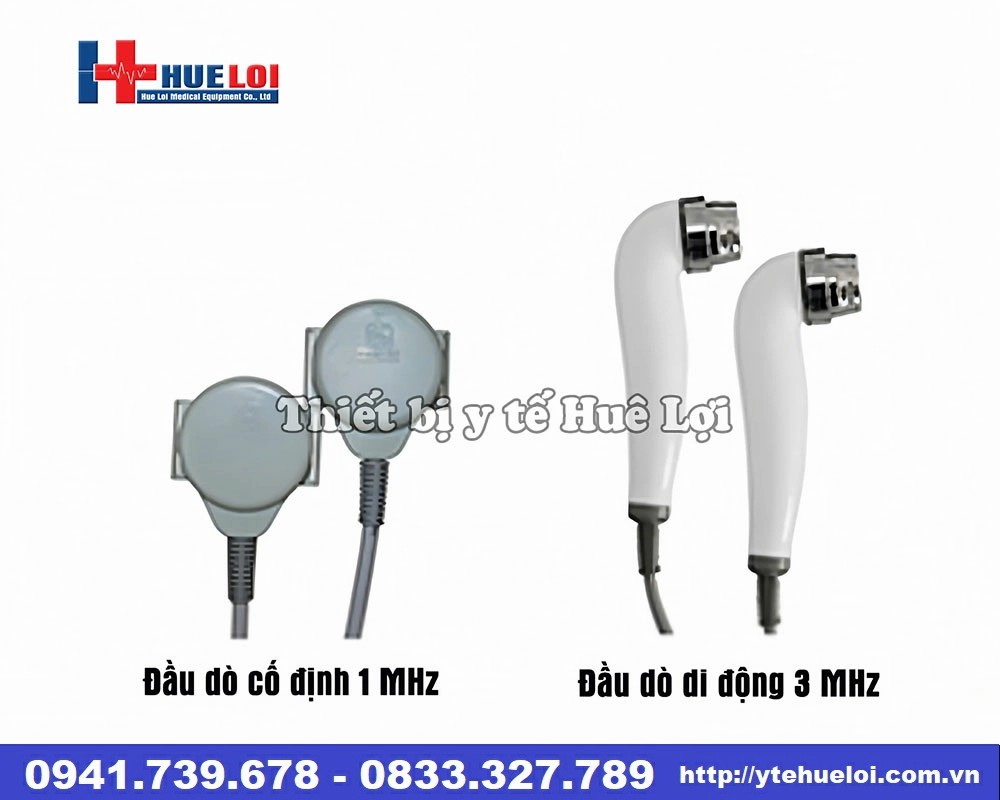 máy siêu âm trị liệu đa tần 2 đầu