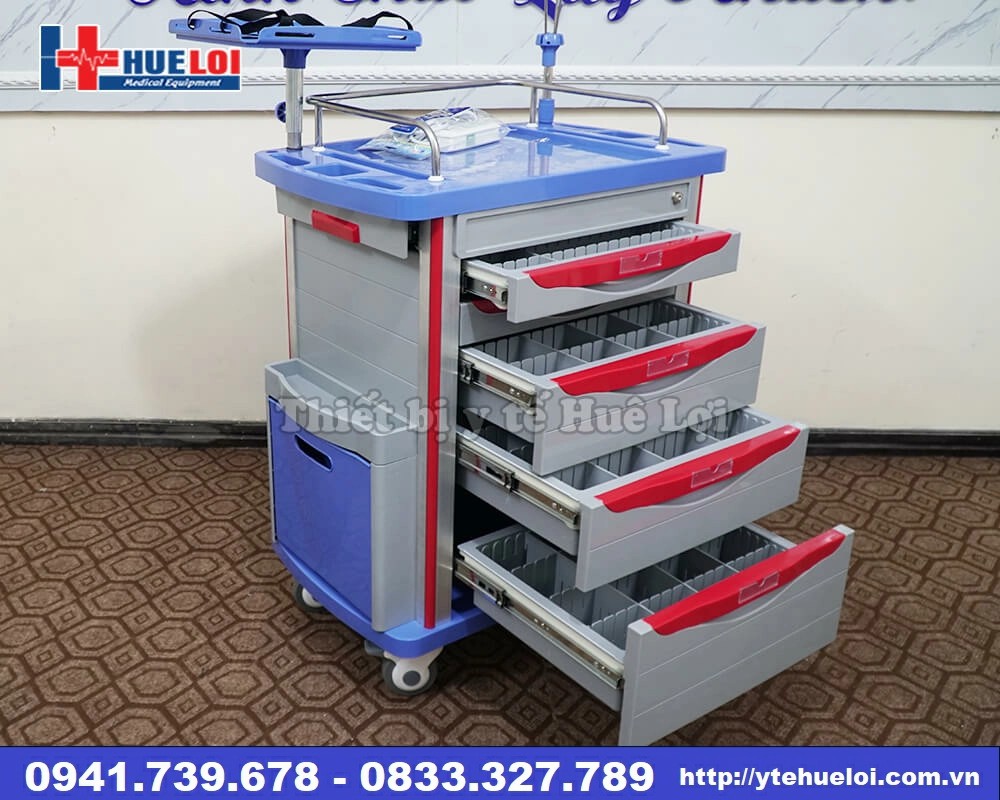 Xe đẩy thuốc y tế cao cấp
